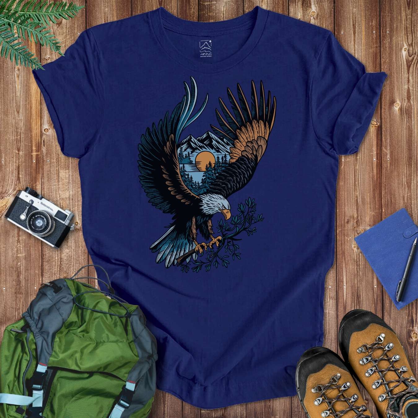 Mountain Eagle Tee T-Shirt Navy / S