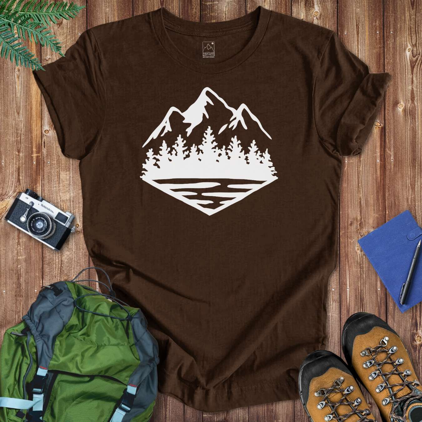 Mountain Forest Tee T-Shirt Brown / S