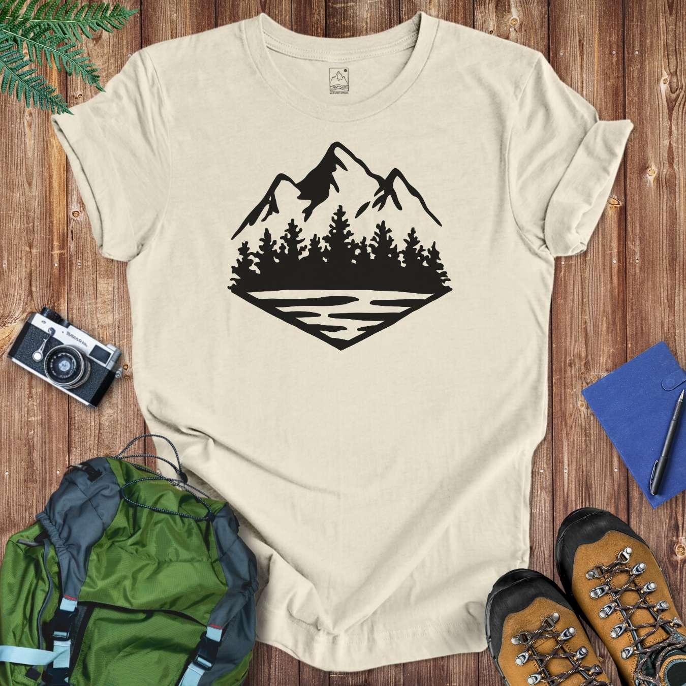 Mountain Forest Tee T-Shirt Natural / S