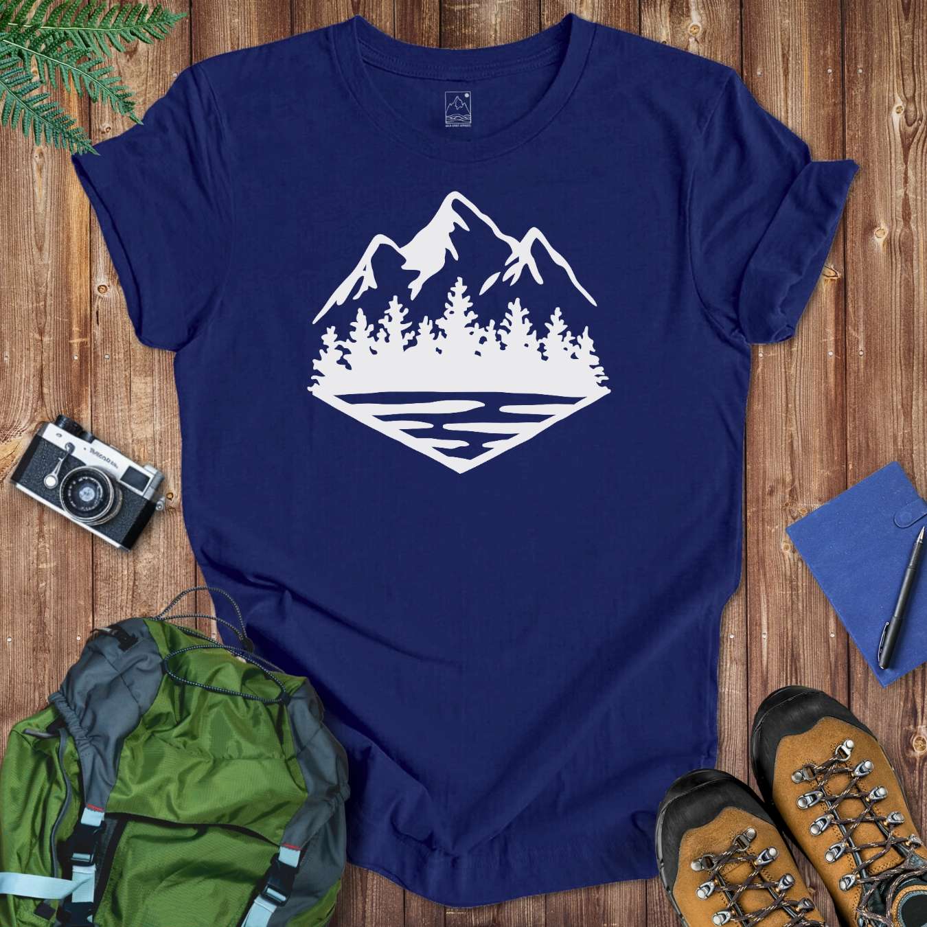 Mountain Forest Tee T-Shirt Navy / S