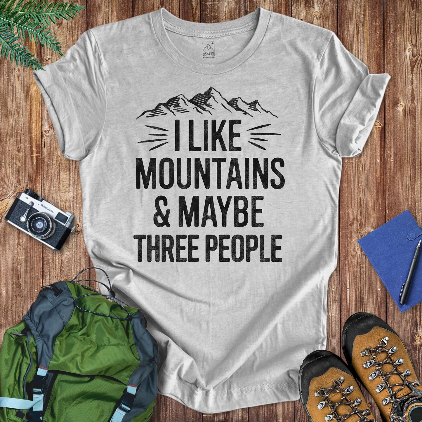 Mountains & 3 Tee T-Shirt Athletic Heather / S