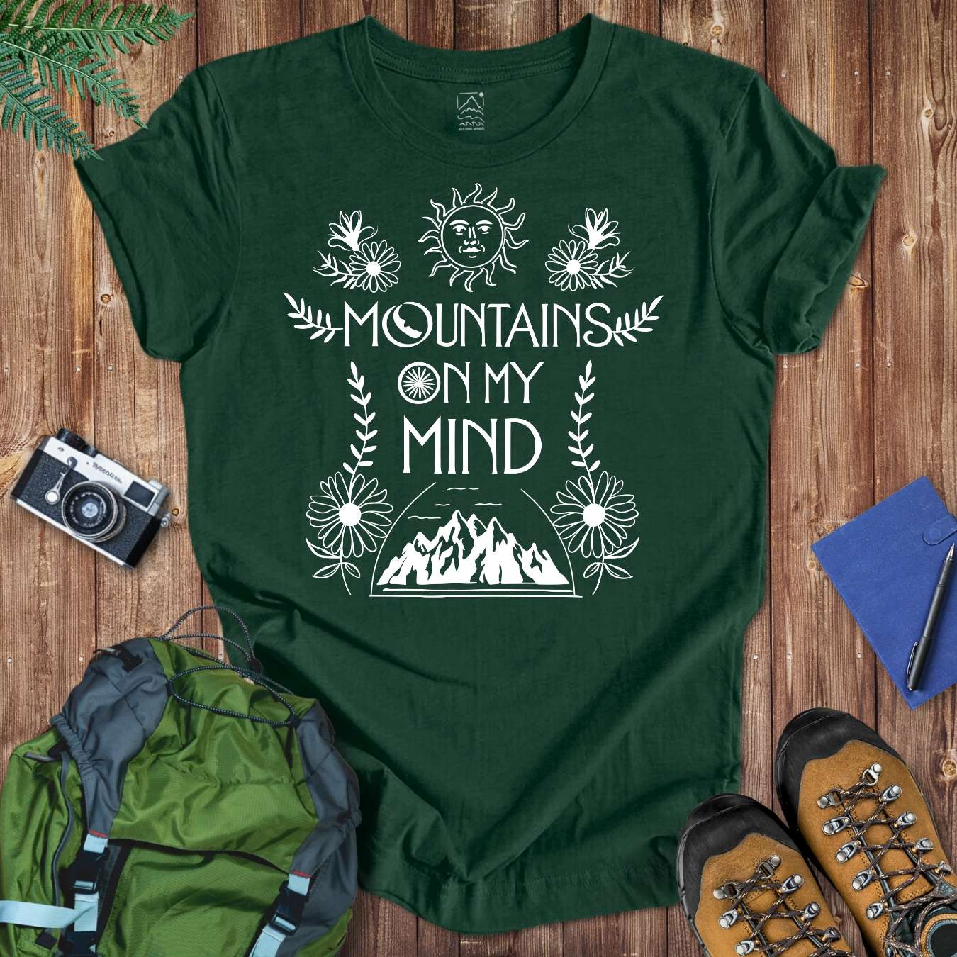 Mountains On My Mind Tee T-Shirt Forest / S