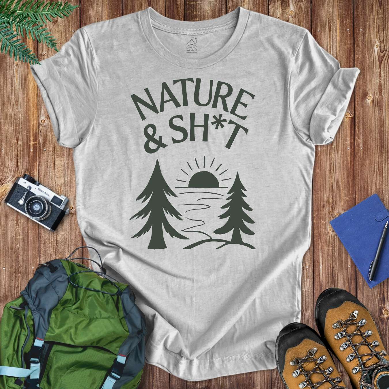 Nature & Sh*t Tee T-Shirt Athletic Heather / S