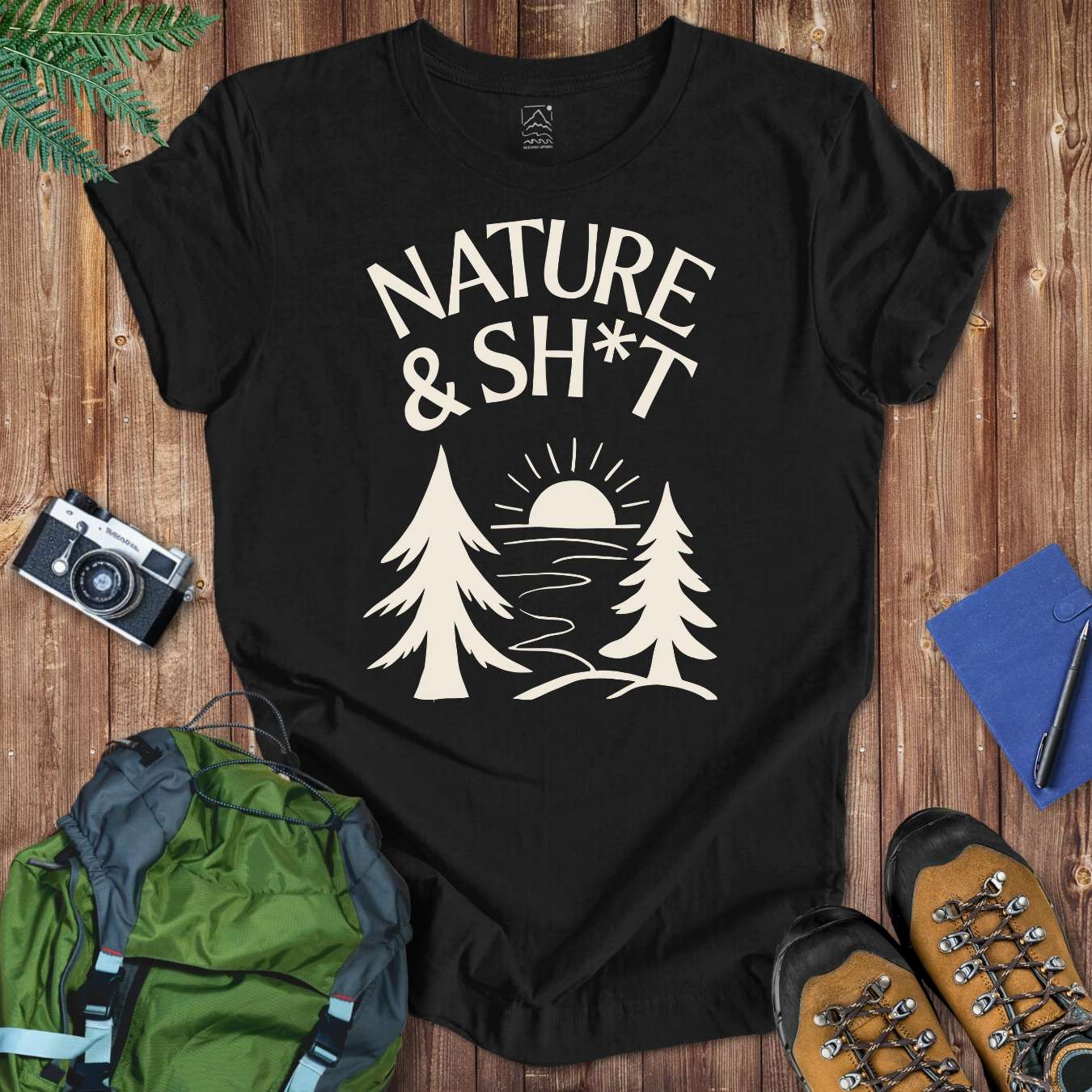 Nature & Sh*t Tee T-Shirt Black / S