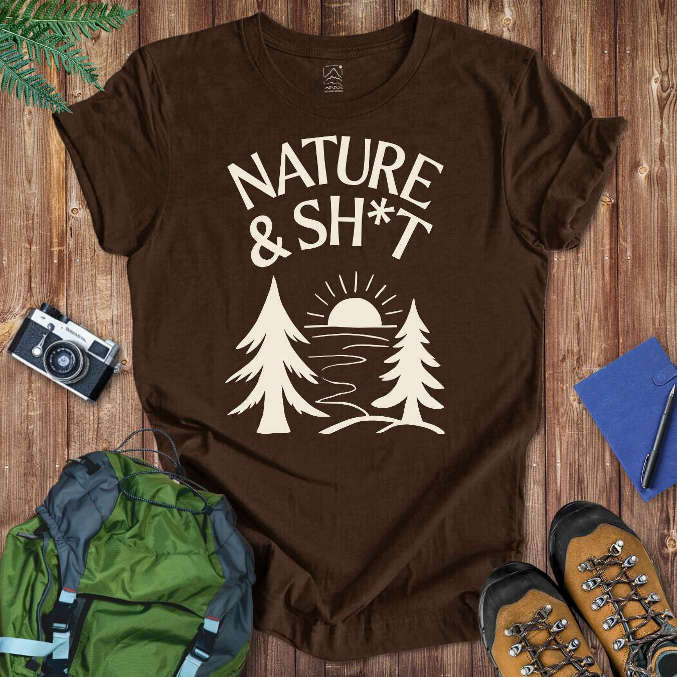 Nature & Sh*t Tee T-Shirt Brown / S