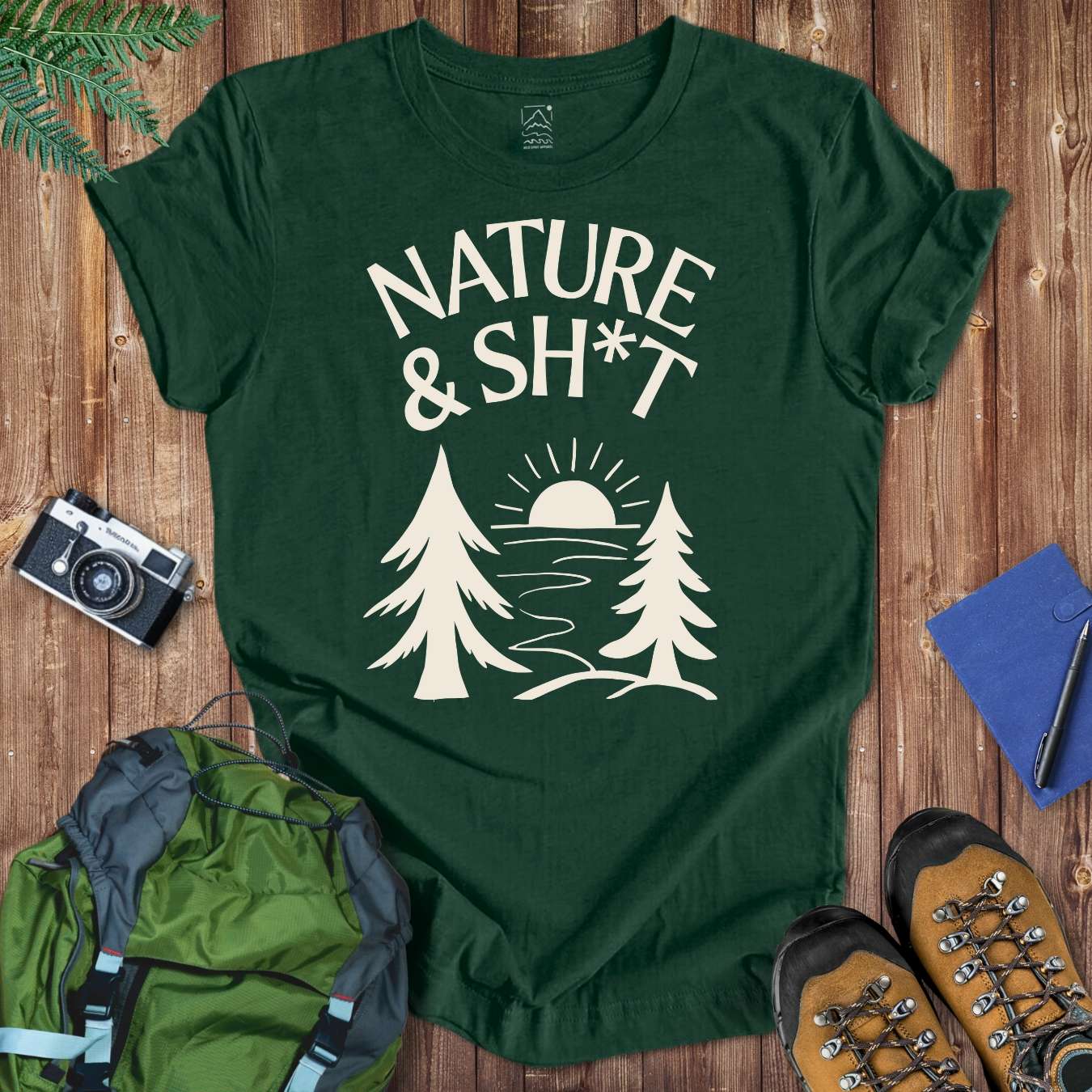 Nature & Sh*t Tee T-Shirt Forest / S