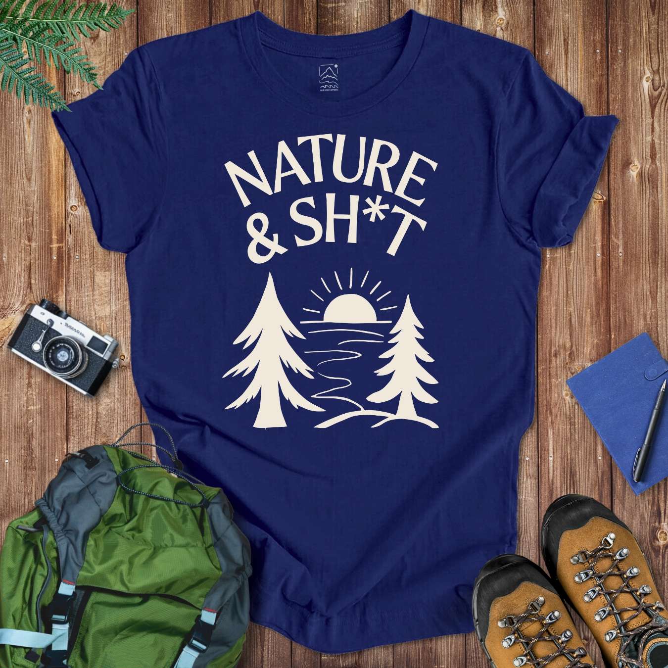 Nature & Sh*t Tee T-Shirt Navy / S