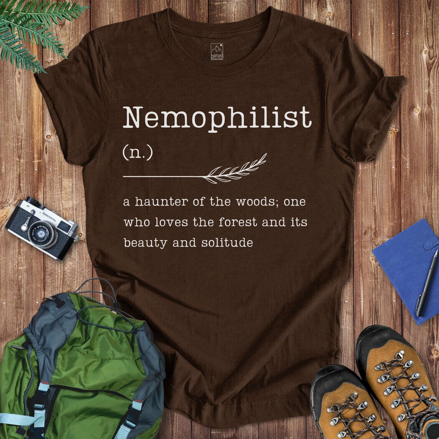 Nemophilist Tee T-Shirt Brown / S