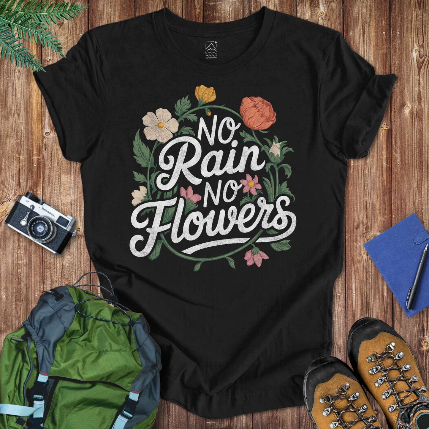 No Rain No Flowers Tee T-Shirt Black / S