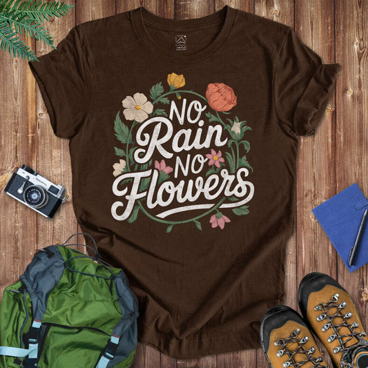 No Rain No Flowers Tee T-Shirt Brown / S