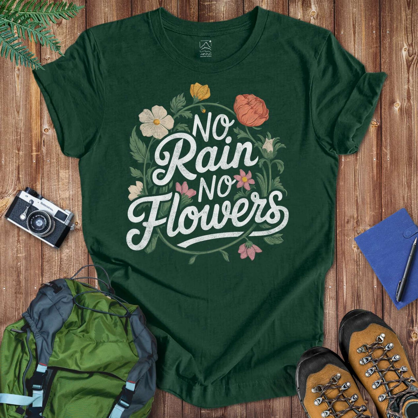 No Rain No Flowers Tee T-Shirt Forest / S