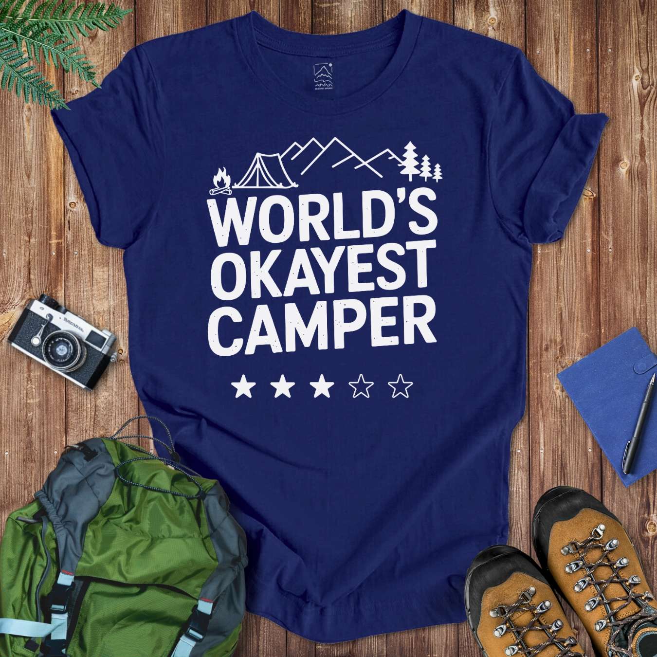 Okayest Camper Tee T-Shirt Navy / S