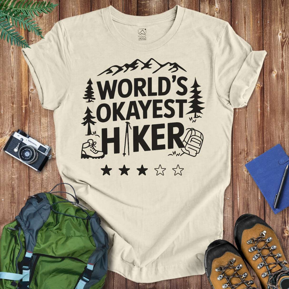 Okayest Hiker Tee T-Shirt Natural / S