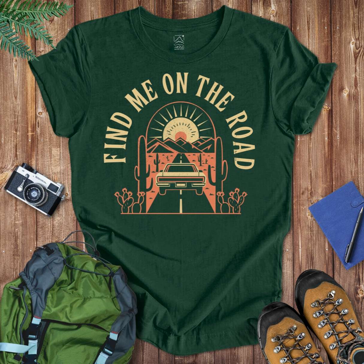 On The Road Tee T-Shirt Forest / S