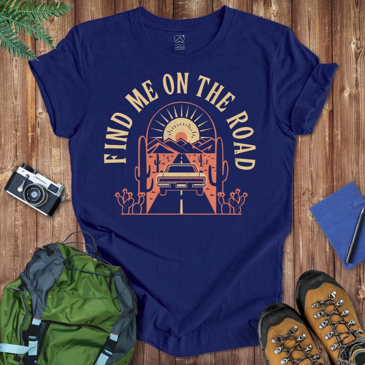 On The Road Tee T-Shirt Navy / S