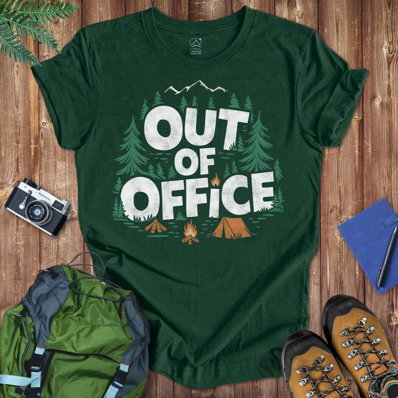 Out of Office Graphic Tee T-Shirt Forest / S