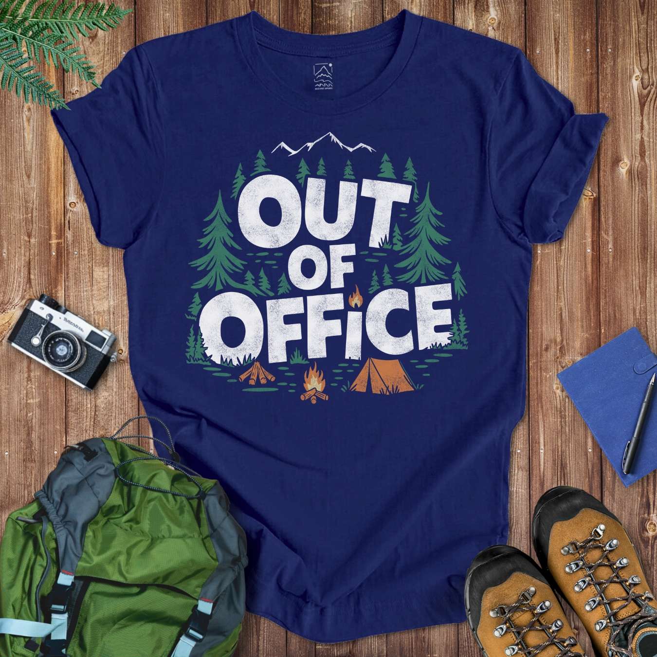 Out of Office Graphic Tee T-Shirt Navy / S