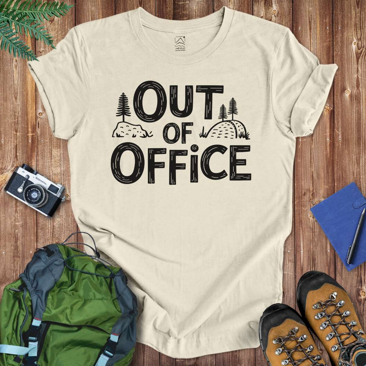 Out Of Office Tee T-Shirt Natural / S