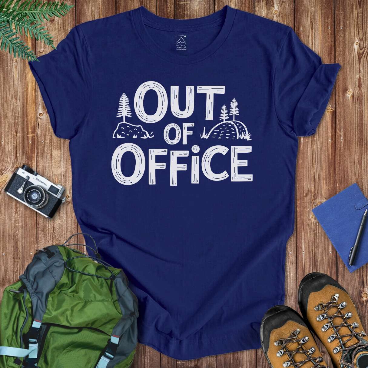 Out Of Office Tee T-Shirt Navy / S