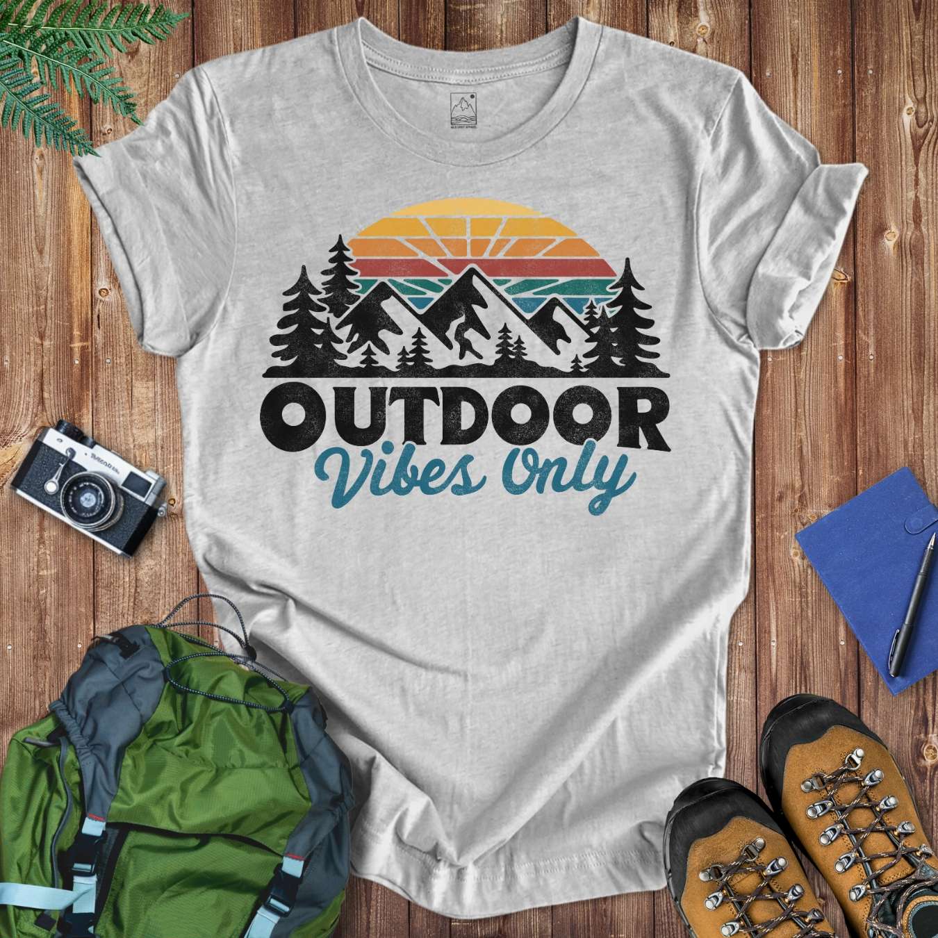 Outdoor Vibes Tee T-Shirt Athletic Heather / S