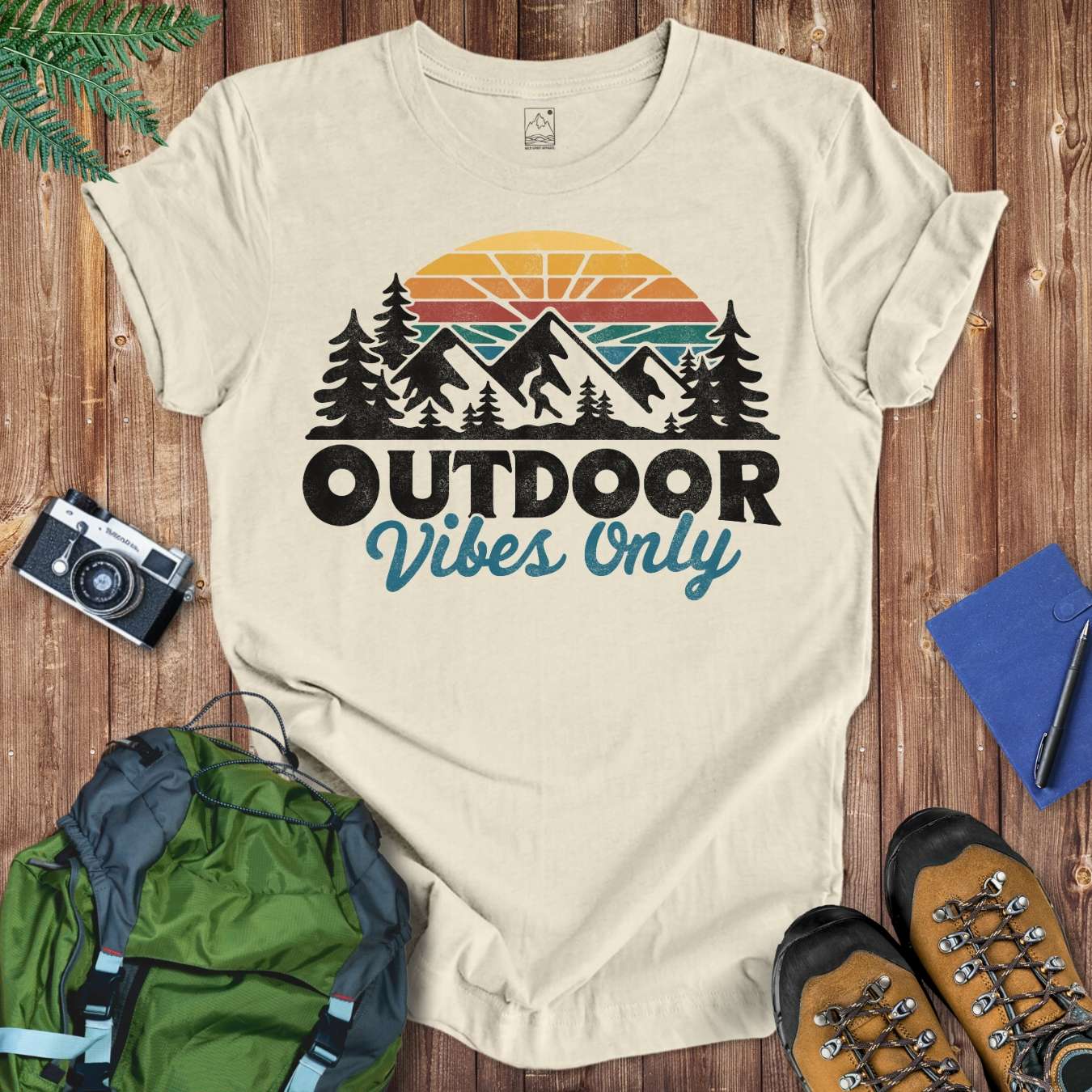 Outdoor Vibes Tee T-Shirt Natural / S