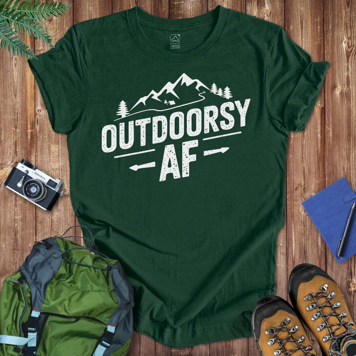 Outdoorsy AF Tee T-Shirt Forest / S