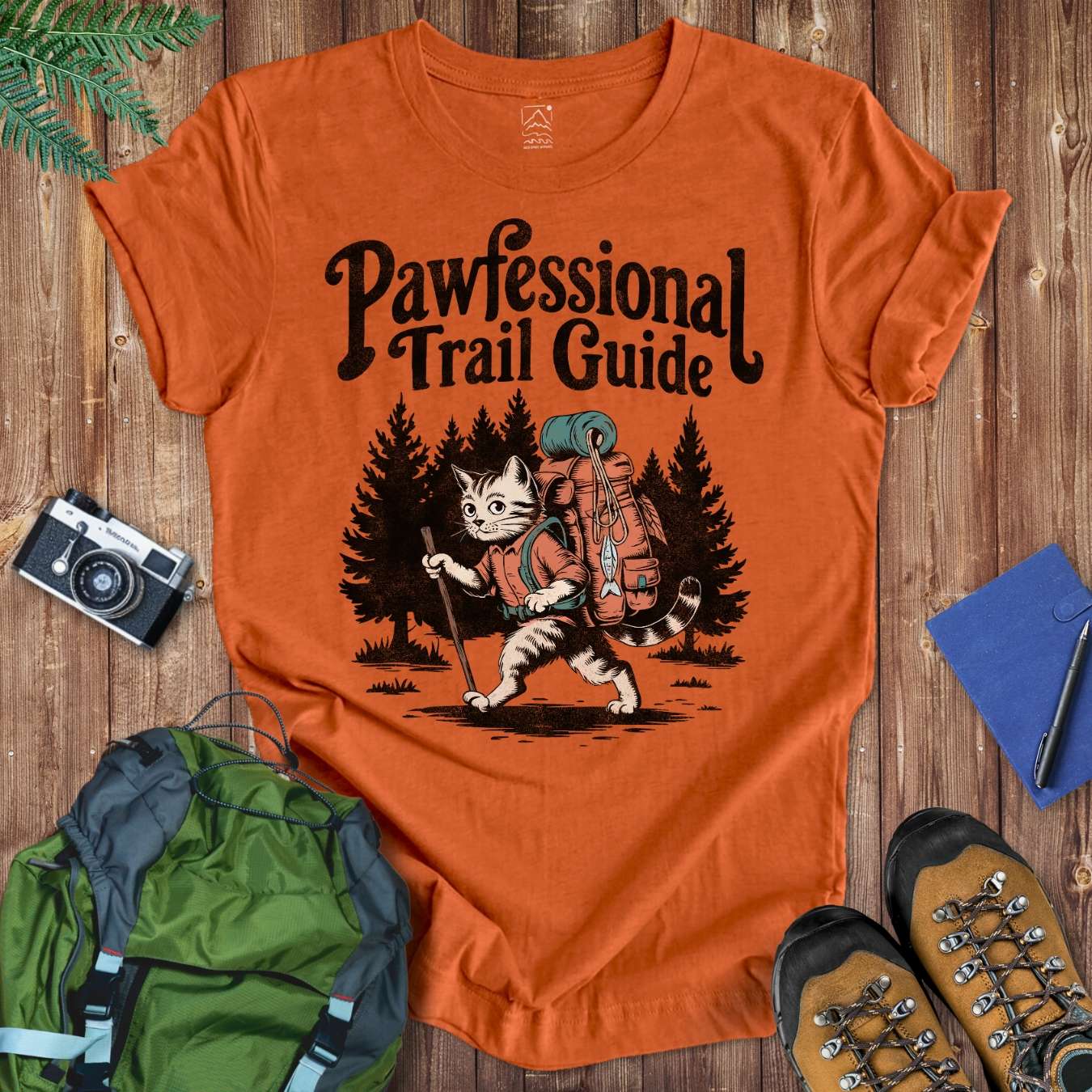 Pawfessional Trail Cat Tee T-Shirt Autumn / S