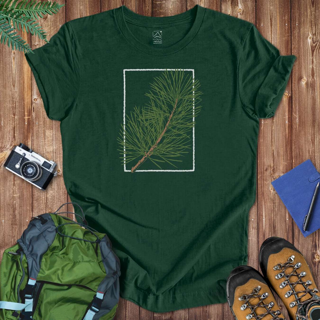 Pine Rectangle Tee T-Shirt Forest / S