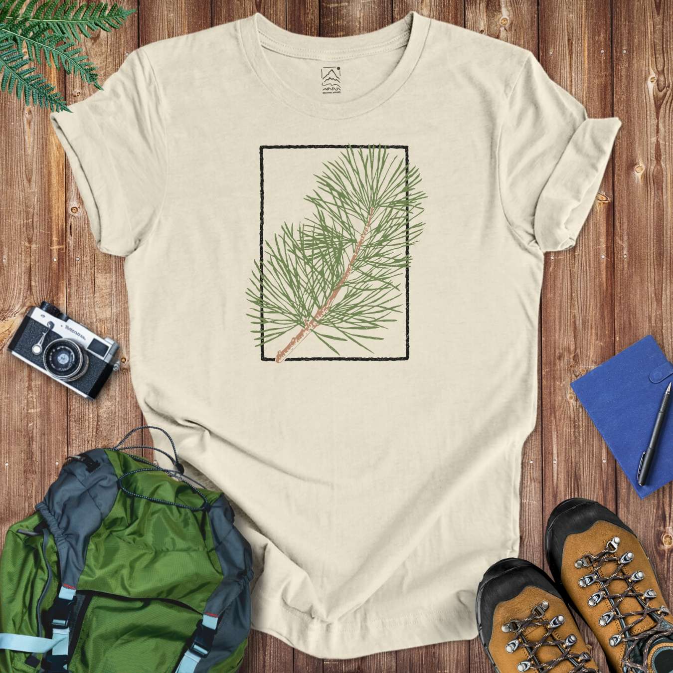 Pine Rectangle Tee T-Shirt Natural / S