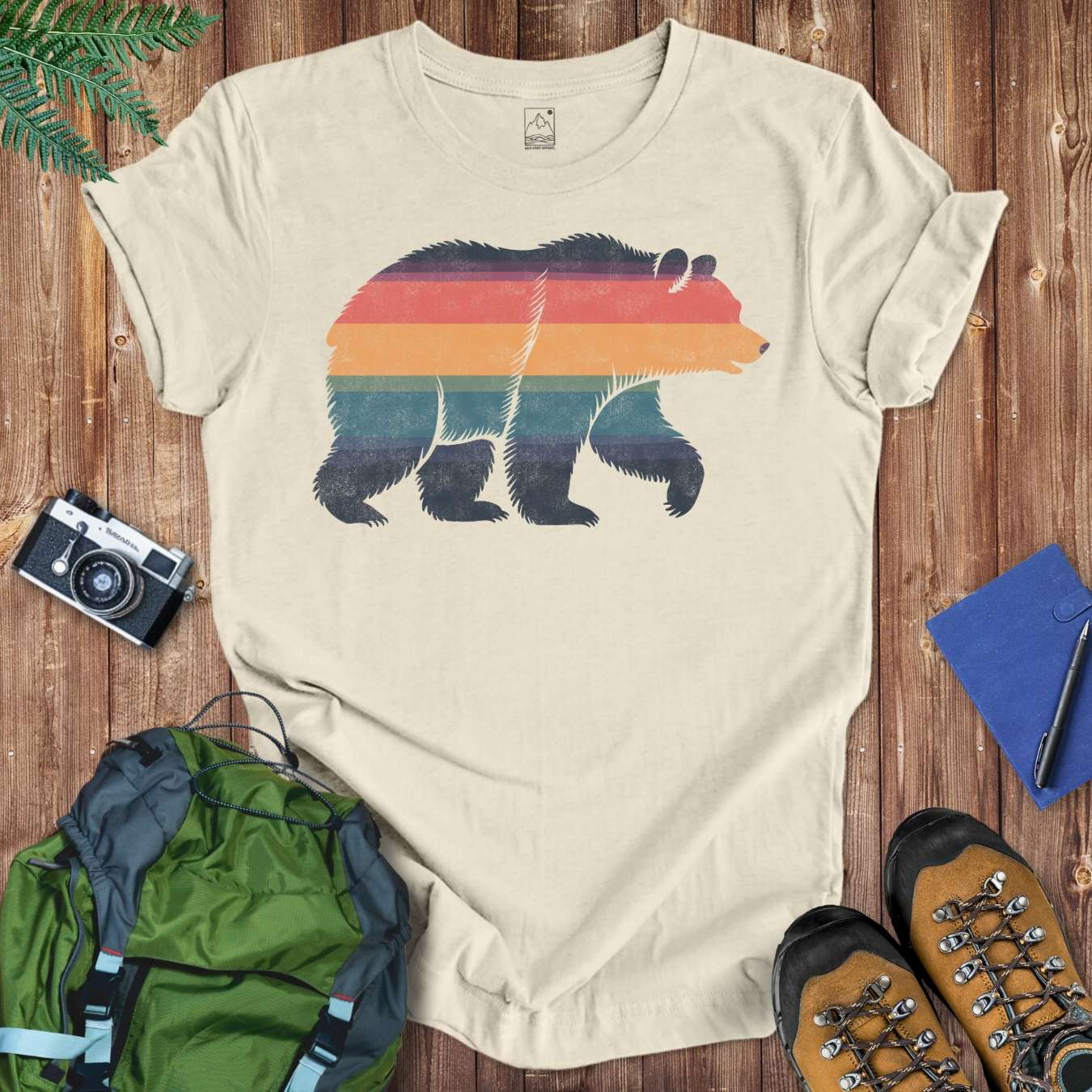 Rainbow Grizzly Tee T-Shirt Natural / S