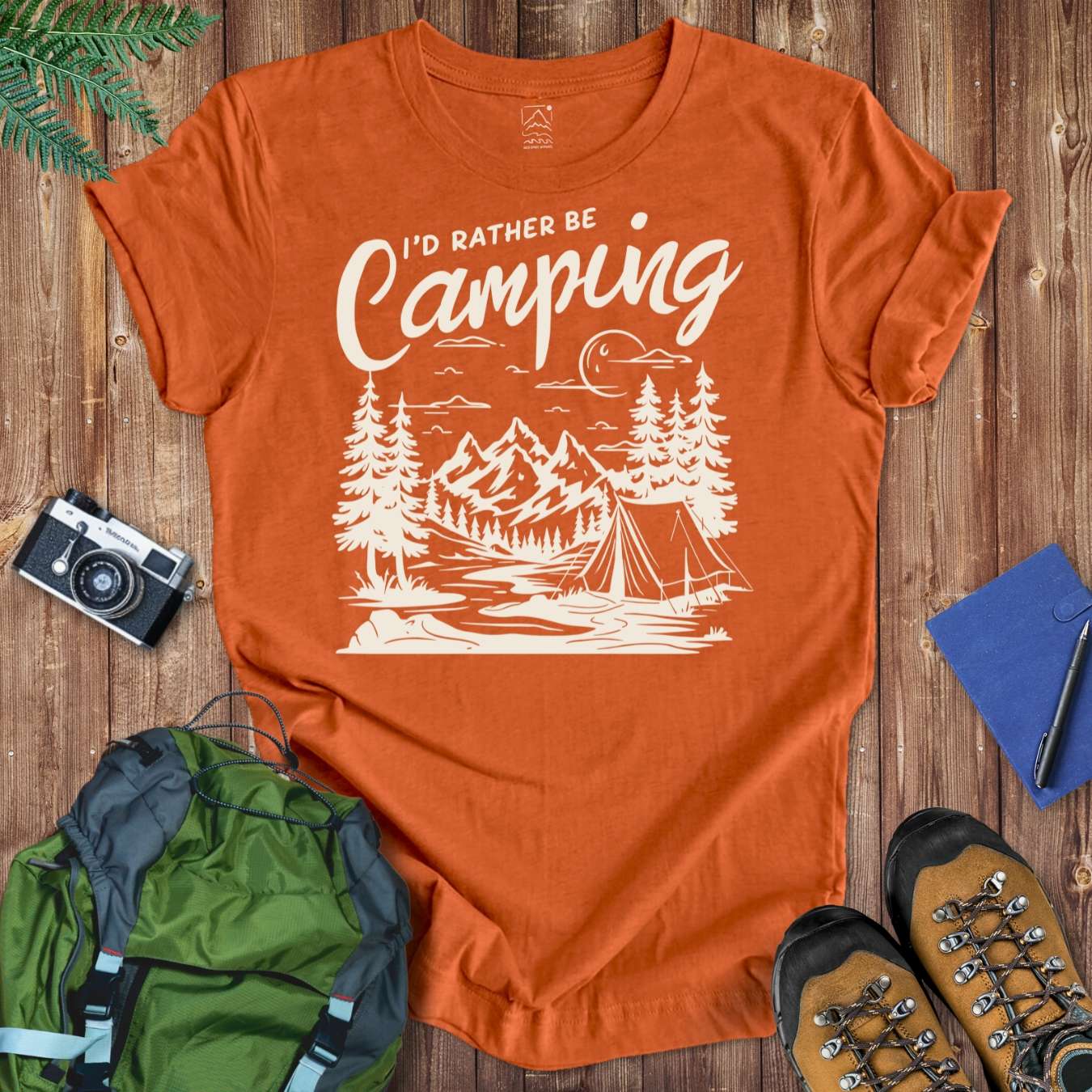 Rather Be Camping Tee T-Shirt Autumn / S