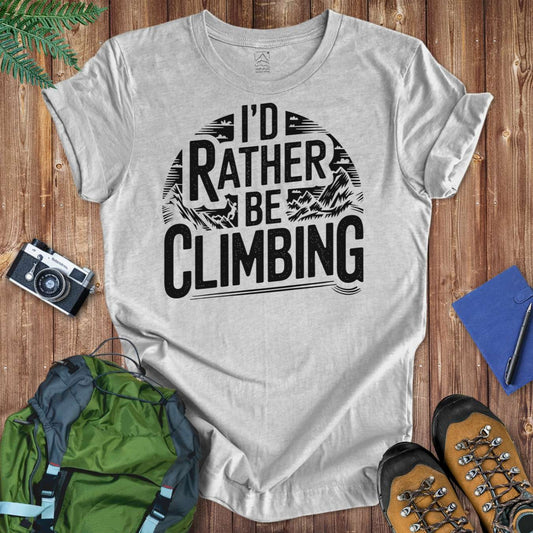 Rather Be Climbing Tee T-Shirt Athletic Heather / S