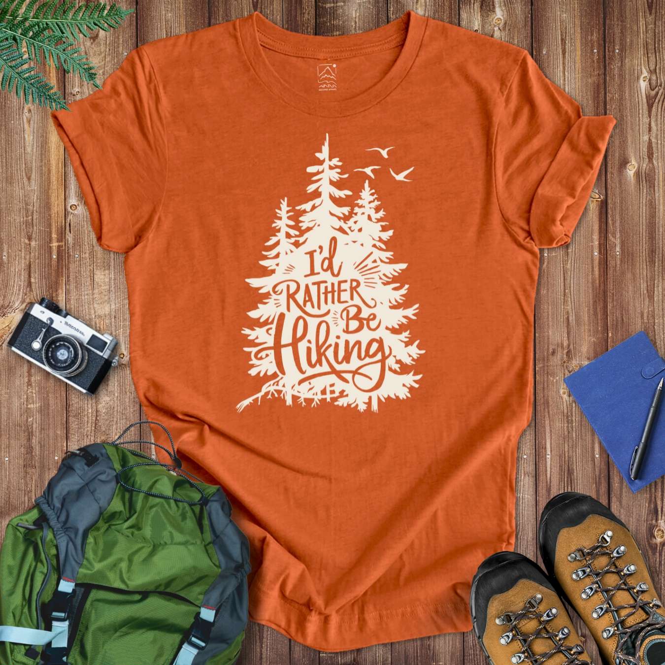 Rather Be Hiking Tree Tee T-Shirt Autumn / S