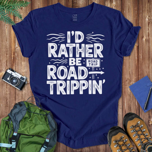 Rather Road Trippin Tee T-Shirt Navy / S