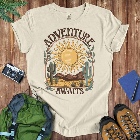 Retro Adventure Tee T-Shirt Natural / S