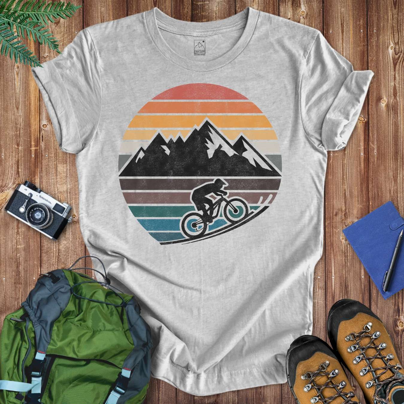 Retro Biker Tee T-Shirt Athletic Heather / S