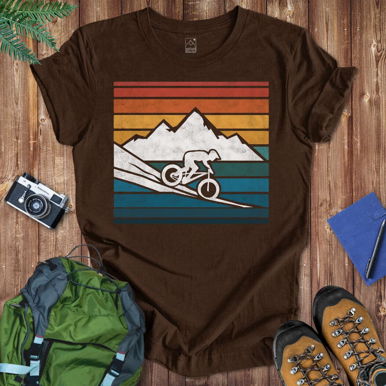 Retro Downhill Tee T-Shirt Brown / S