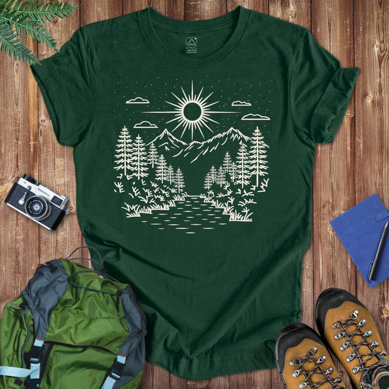 Serenity River Tee T-Shirt Forest / S