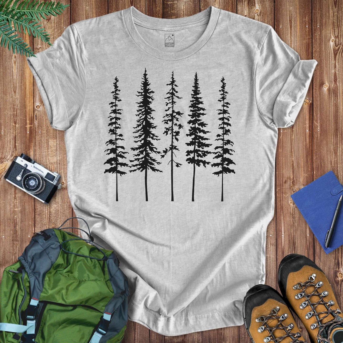 Skinny Pines Tee T-Shirt Athletic Heather / S