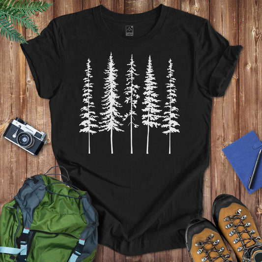 Skinny Pines Tee T-Shirt Black / S