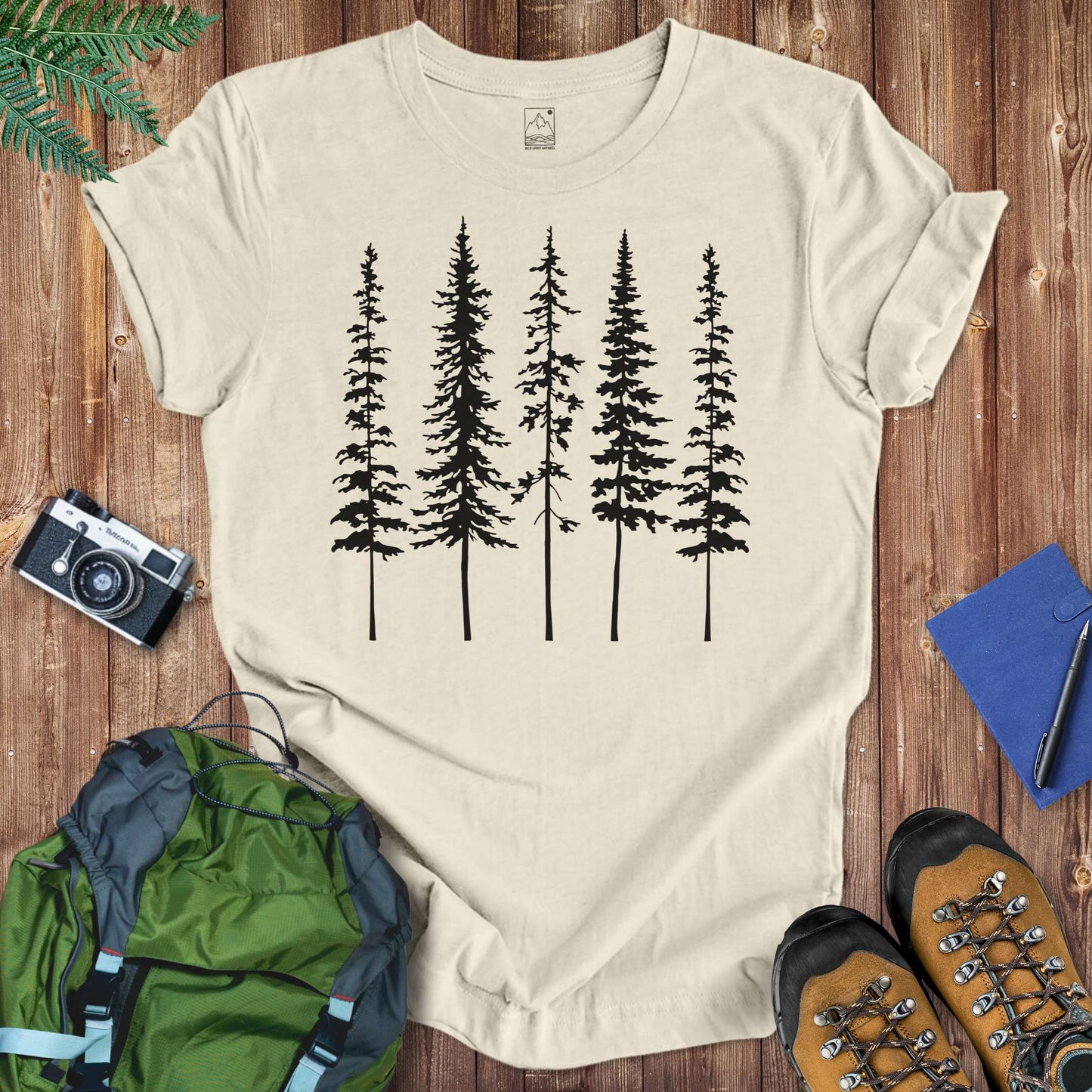 Skinny Pines Tee T-Shirt Natural / S