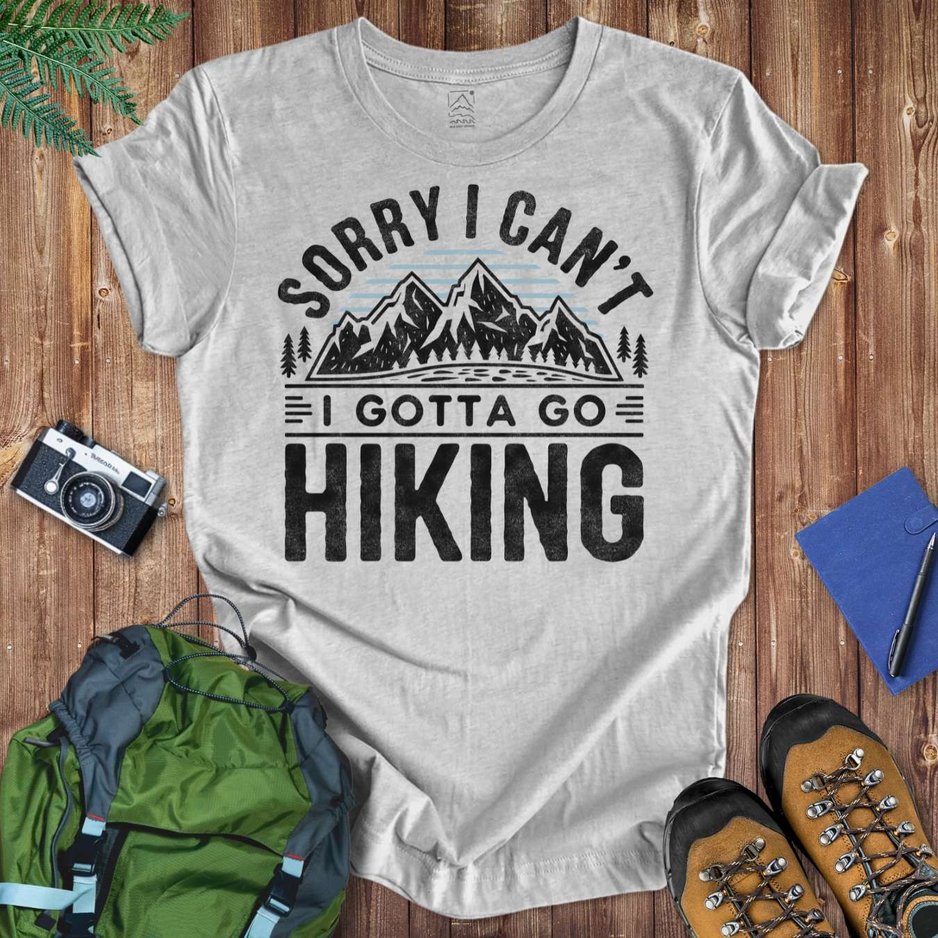 Sorry Hiking Tee T-Shirt Athletic Heather / S