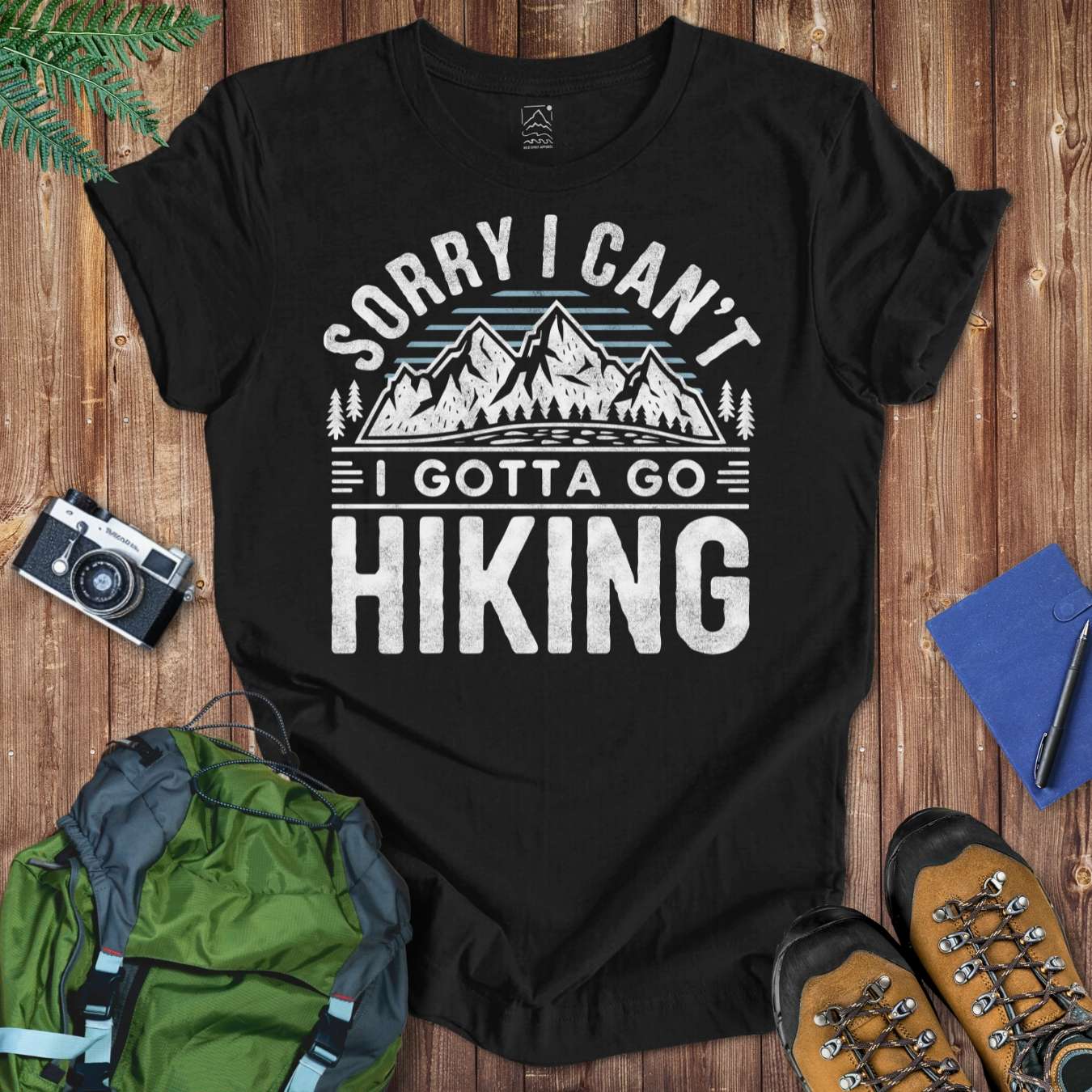 Sorry Hiking Tee T-Shirt Black / S