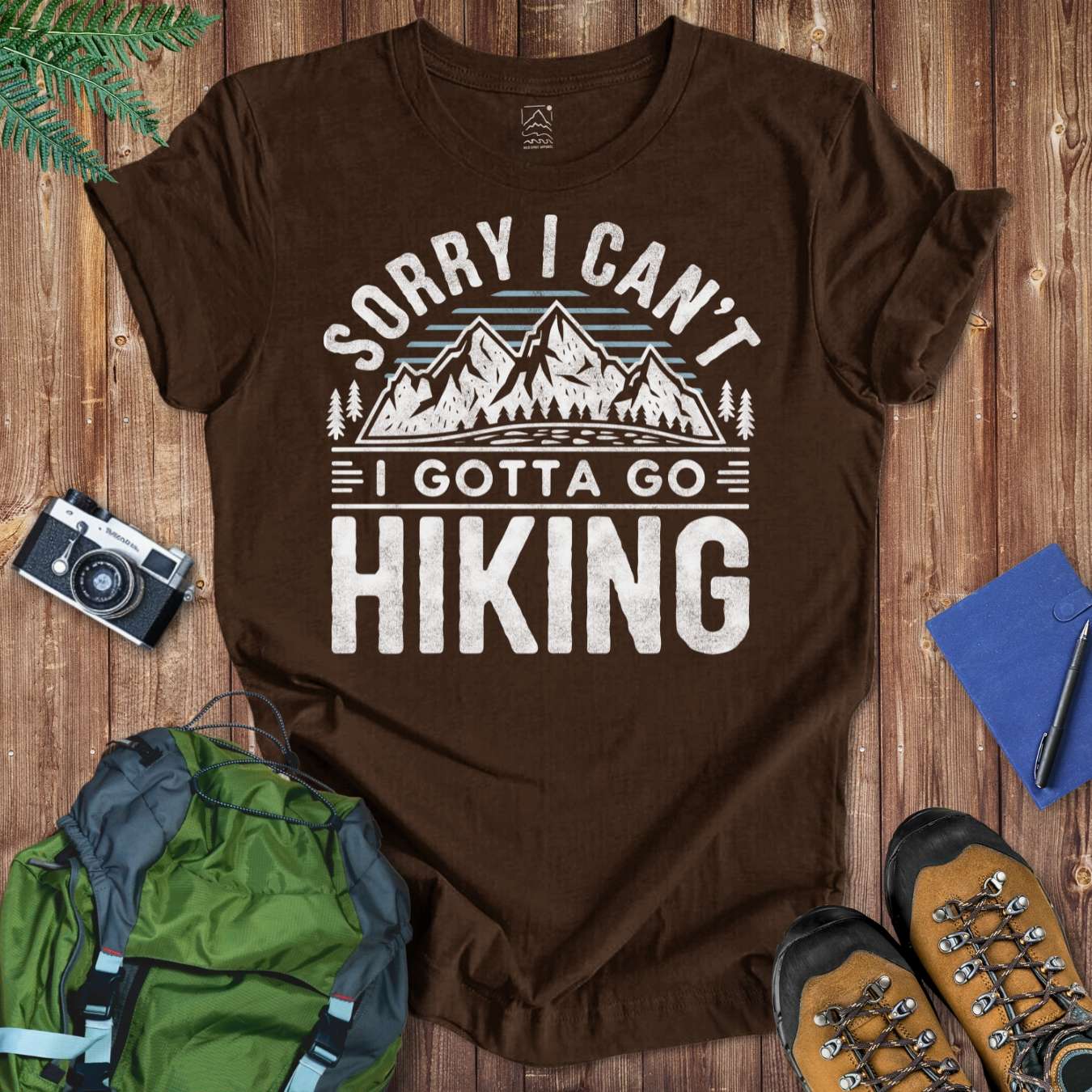 Sorry Hiking Tee T-Shirt Brown / S