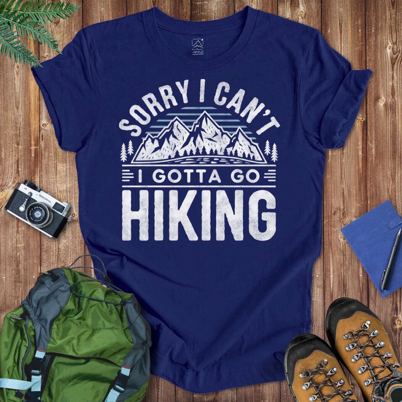 Sorry Hiking Tee T-Shirt Navy / S