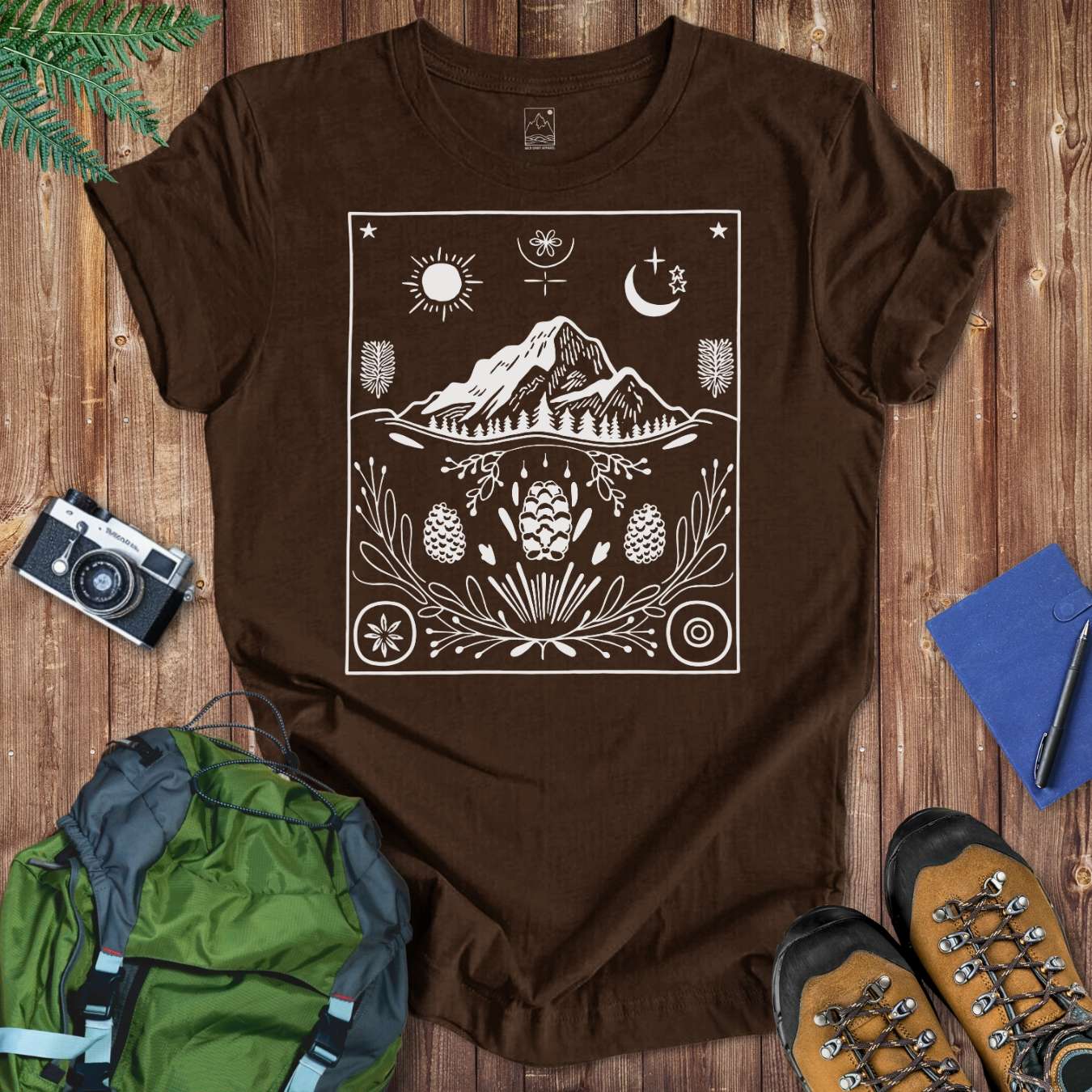 Spirit Mountain Tee T-Shirt Brown / S