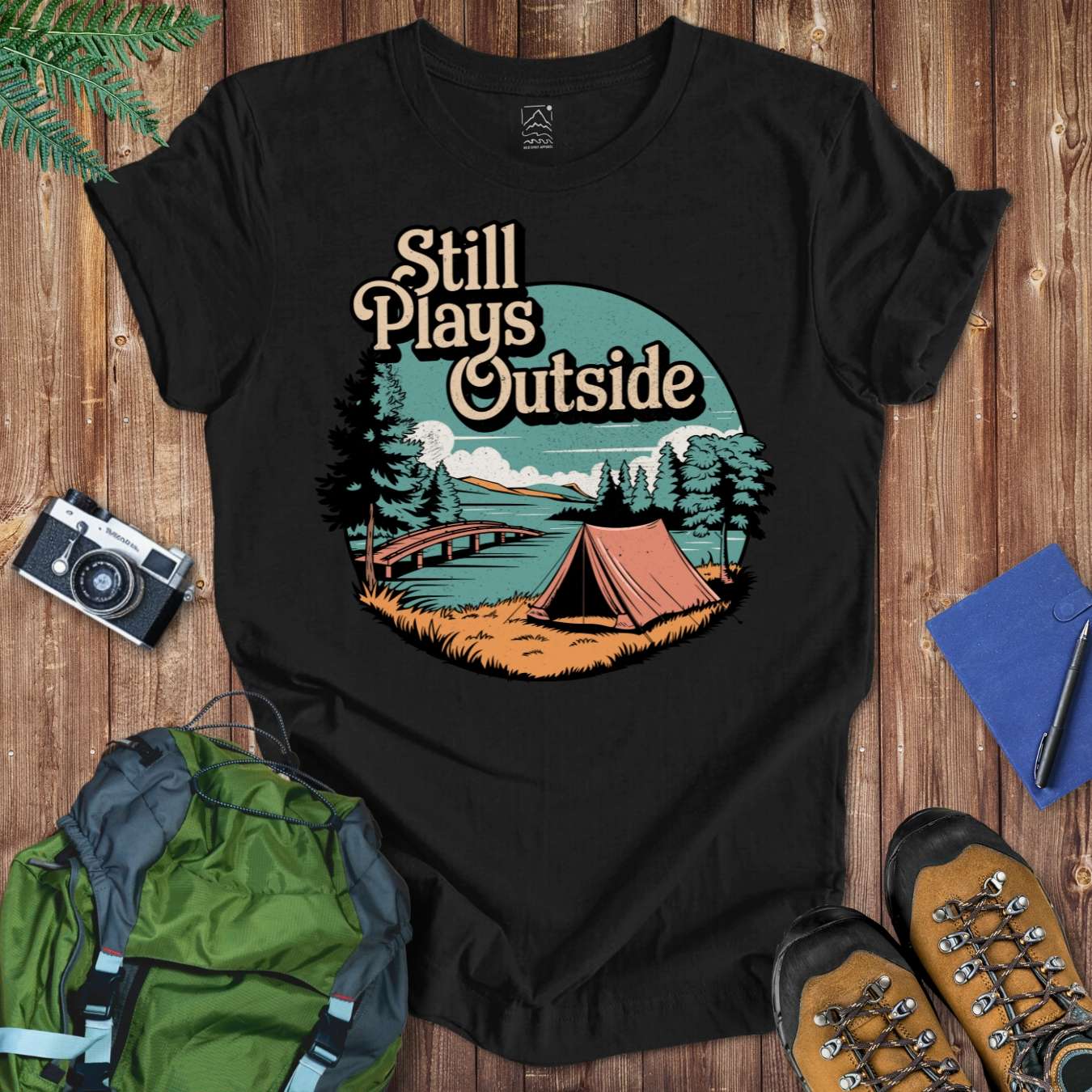 Still Plays Outside Tee T-Shirt Black / S