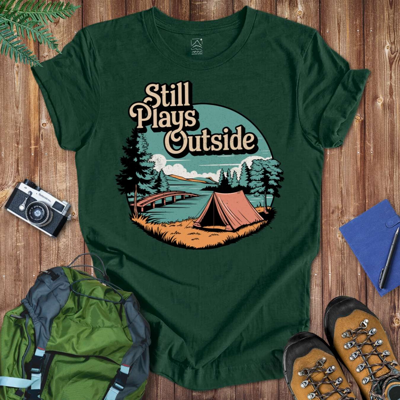 Still Plays Outside Tee T-Shirt Forest / S