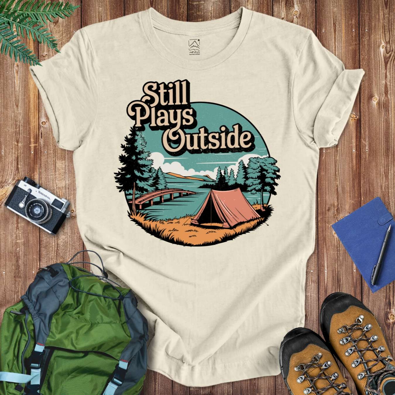 Still Plays Outside Tee T-Shirt Natural / S