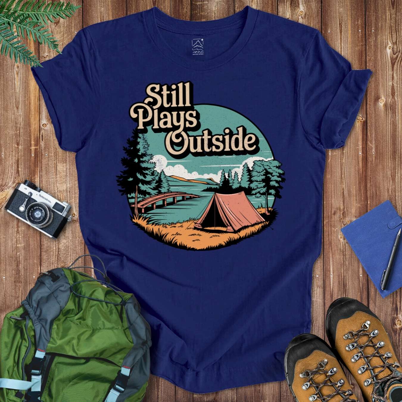 Still Plays Outside Tee T-Shirt Navy / S